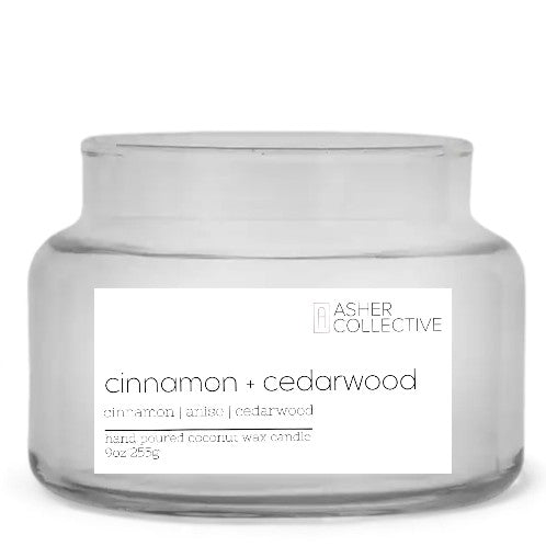 Cinnamon +Cedarwood 9oz Candle