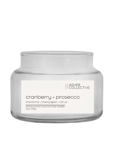 Cranberry + Prosecco 9oz Candle